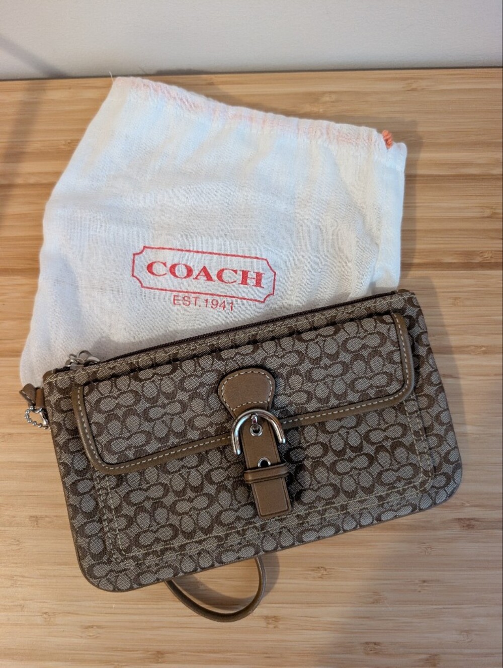 Coach Soho Canvas Wristlet Unused